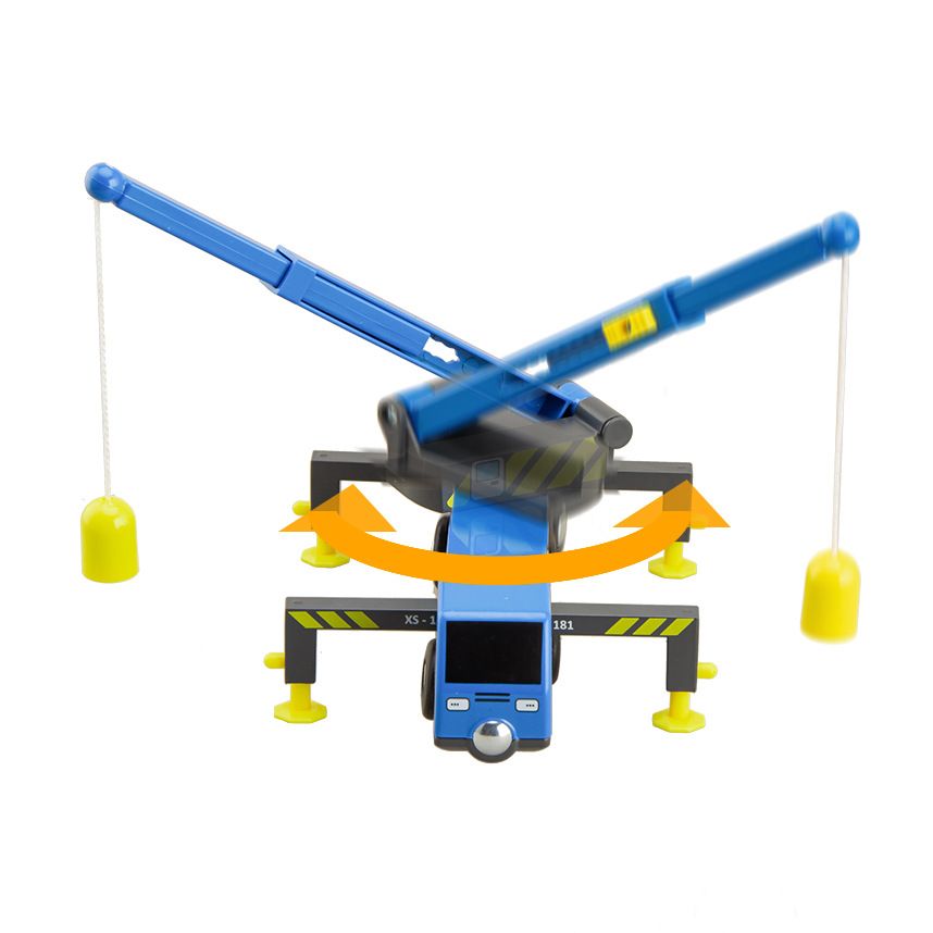 Engineering Vehicle Mini Toy Train Tracks Train Toys Toy Simulation Engineering Car Toy Telescopic Crane Truck Compatible Plastic