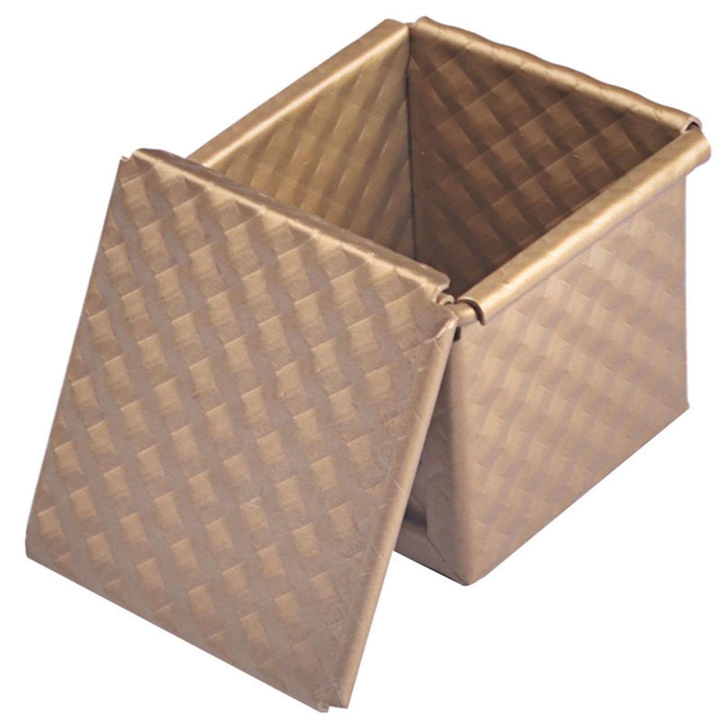 Breadbox, Square Loaf Pan With Lid Bread Pan Loaf Pan With Cover Non-Stick Mini Water Cube Toast Box