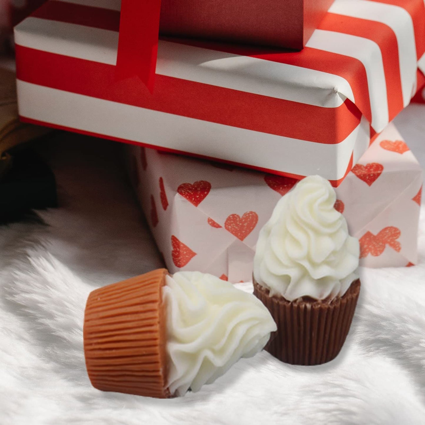3D Ice Cream Silicone Candle Molds, Swirl Cupcake Cookie Pastry Mold Ice Cream Cup Cake Cone Soap Clay Aromatherapy Molds