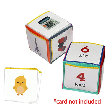 Playing Game Dice Soft Foam Cubes, Set of 2 Learn Pocket Cubes, Ages 3 Years and Up and surface washable