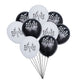 Finduat 40 Pieces Race Car Latex Balloons Checkered Racing Cars Flag Theme Black & White Balloon Birthday Party