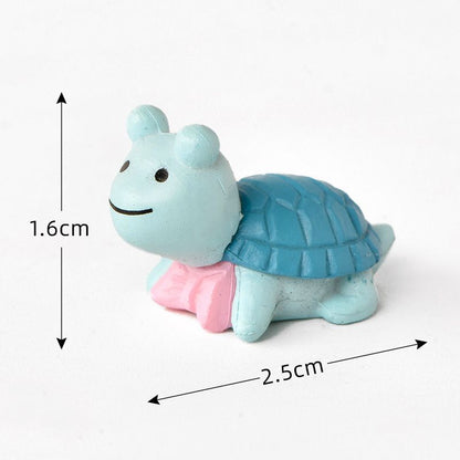10pcs Plastic Turtle Decor Dollhouse Accessories Fairy Gardens Miniatures Miniature Turtle Decoration Ocean Party