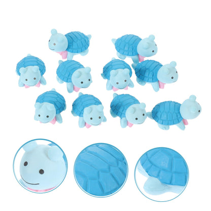 10pcs Plastic Turtle Decor Dollhouse Accessories Fairy Gardens Miniatures Miniature Turtle Decoration Ocean Party