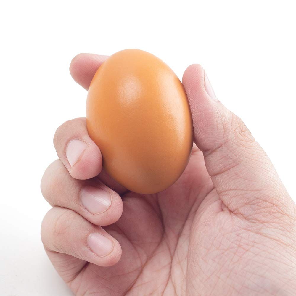 5Pcs Wooden Faux Fake Eggs, Children Play Kitchen Game Food Toy - Log Color Laying Hen Agricultural Tool Eggs for Nesting Box