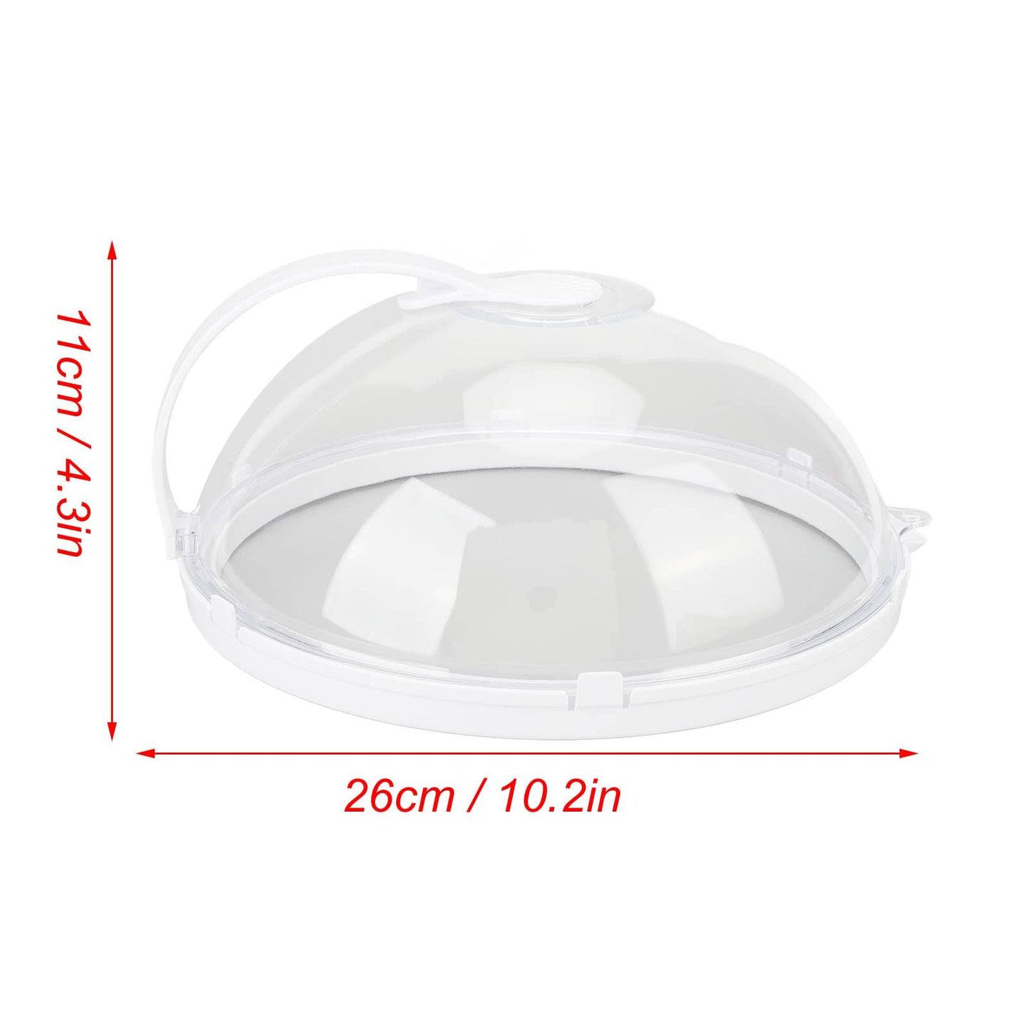 Microwave Splatter Cover Microwave Plate Cover Guard Lid with Steam Vents Food Screen Protector Fly Cake Cover for Home Restaurant