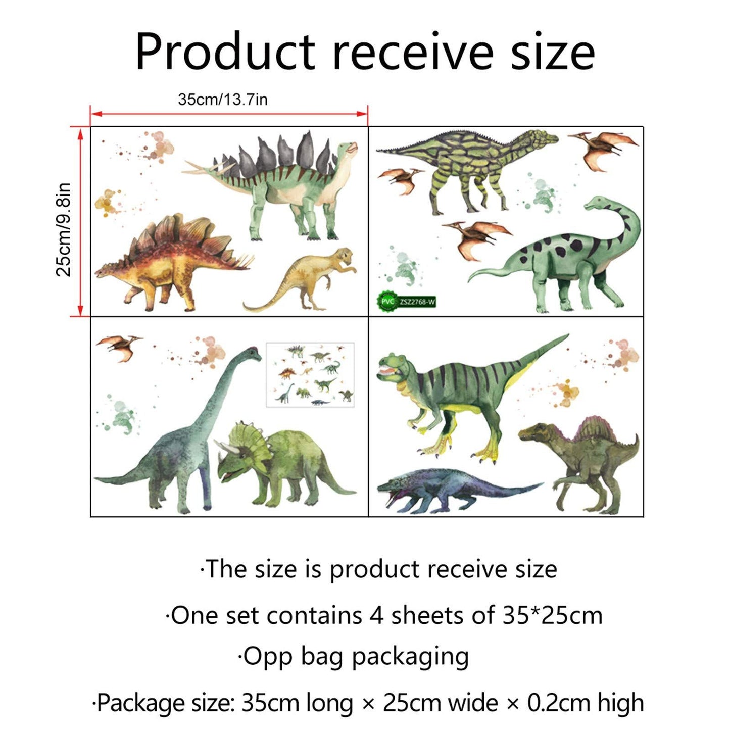 3D Wall Stickers Animal Dinosaur Wall Decals into Children's Room Vinyl Home Decoration Funny Cartoon Wallpaper Art Sticker