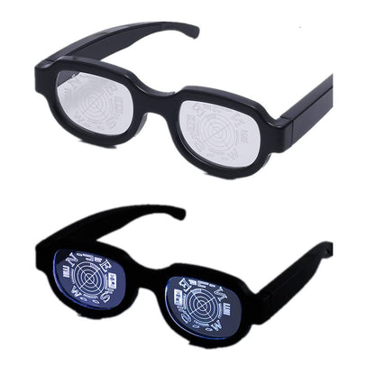 Japan Anime Manga LED Light up Glasses Eyewear Funny Toy Parody Costumes Cosplay Novelty Props Gag Gift
