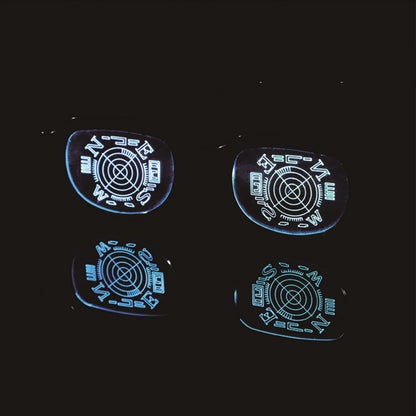 Japan Anime Manga LED Light up Glasses Eyewear Funny Toy Parody Costumes Cosplay Novelty Props Gag Gift