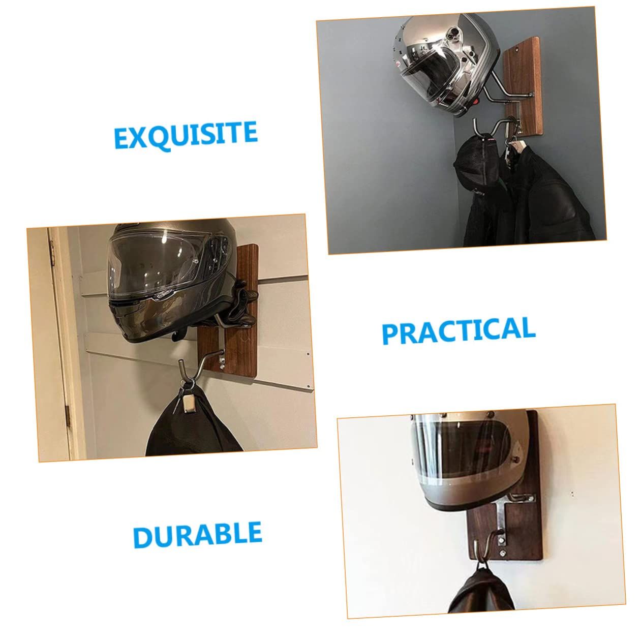Motorcycle Stands 2pcs Hooks for Keys Motor Cycle Moterbike Hat Holder Hat Hooks Storage Hooks Wall Mounted Holder Football