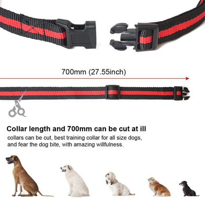 Dog Training Collar, Waterproof USB Rechargeable Dog Remote Trainer with Vibration Shock and Beep Mode for All Breeds Dogs ,Orange