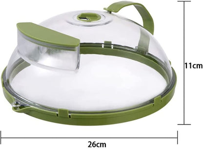 Microwave Splatter Cover, Microwave Cover with Water Guidance,Splash-Proof Food Cover Large Microwave Plate Cover Guard Lid