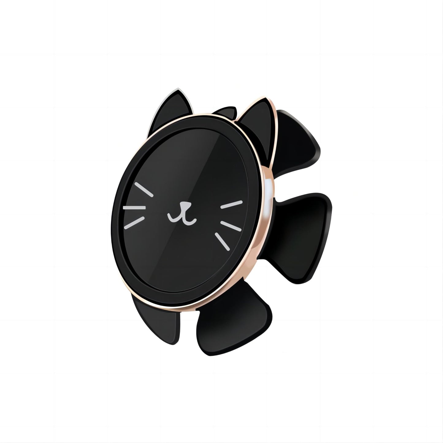 Cat Steering Wheel Car Mount - Multifunctional Dashboard Phone Holder, Adhesive Suction Cup Phone Stand