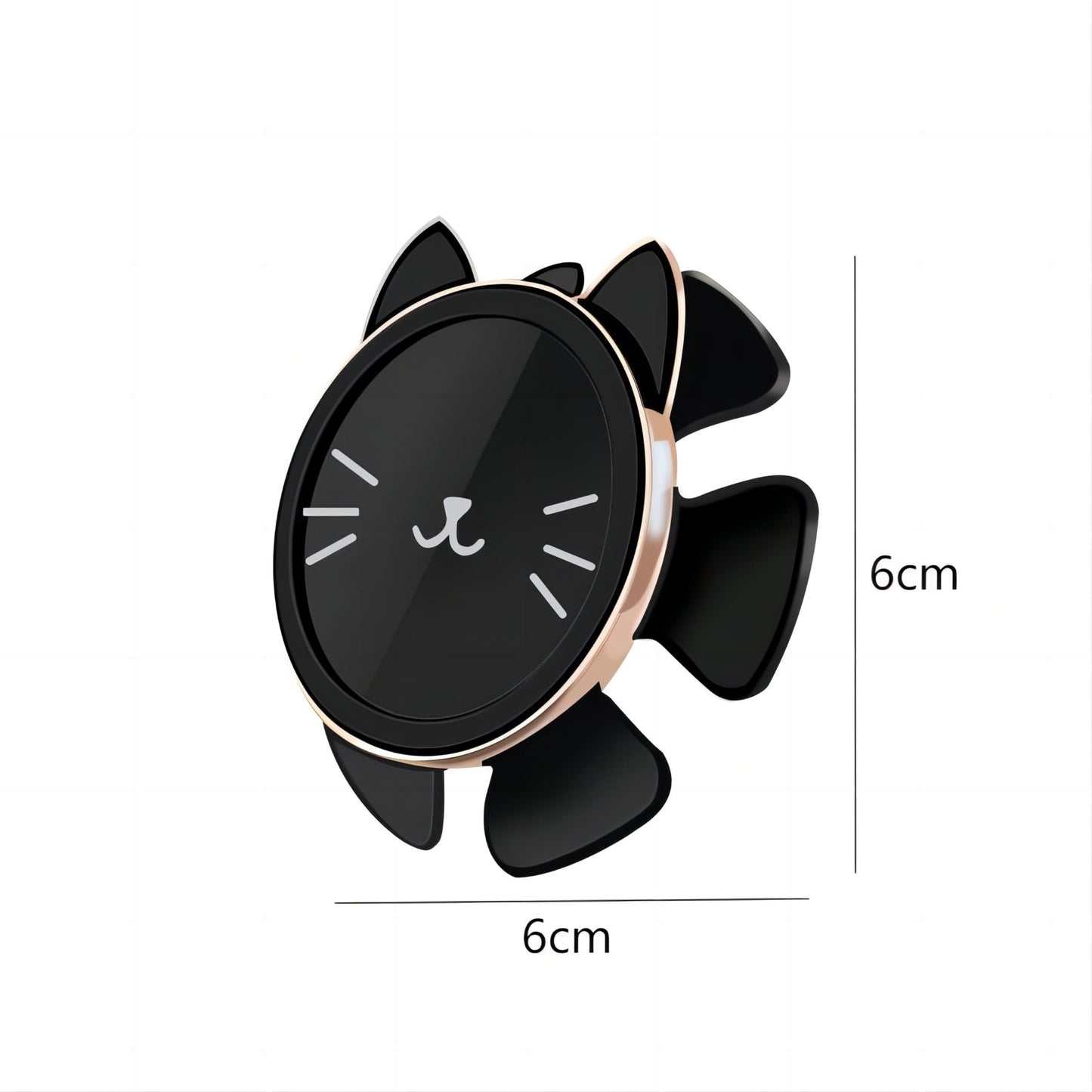 Cat Steering Wheel Car Mount - Multifunctional Dashboard Phone Holder, Adhesive Suction Cup Phone Stand