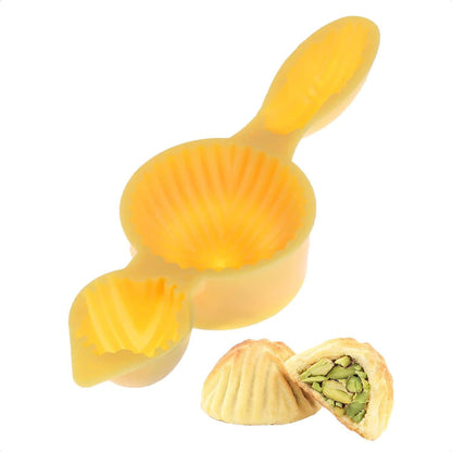 Plastic Mould Press Stamp Mooncake, Middle Eastern Cake Mold for Dates, Nuts, & Chocolate Stuffed Cookie Kitchen Tool