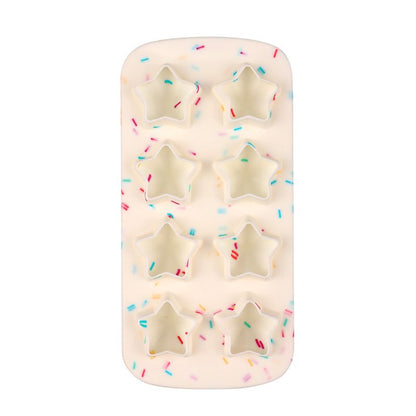 Ice Cube Molds Silicone Set of Star Shaped Reusable Silicone Ice Maker for Whiskey Drinks and Cocktails Making Fun Ice