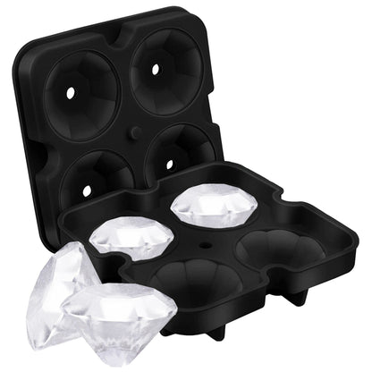 Ice Molds - Silicone Ice Cube Tray With Lid - Fill and Release Ice Maker - Cute and Fun Shape Multipurpose Molds