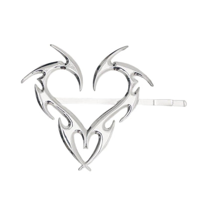 Heart Shaped Hair Clip Barrette Headdress Nonslip Ponytail Holder Accessories Hair Grips Side Clamp Hair Girls