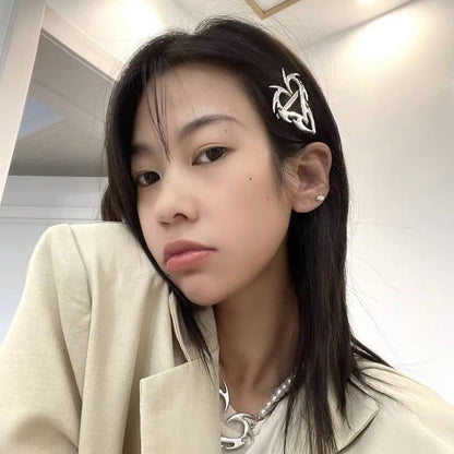 Heart Shaped Hair Clip Barrette Headdress Nonslip Ponytail Holder Accessories Hair Grips Side Clamp Hair Girls