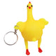 Squeeze Chicken Toy Laying Hen Egg Toy Kids Tricky Funny GadgetsKeyring Stress Relief Toy Novelty Chick Keychain Ornaments