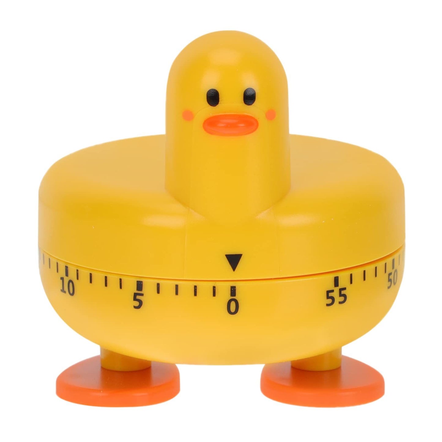 Cooking Timer Cute Duck Kitchen Timer 60 Minute Wind Up Mechanical Rotating Alarm for Kitchen Cooking Baking (yellow)