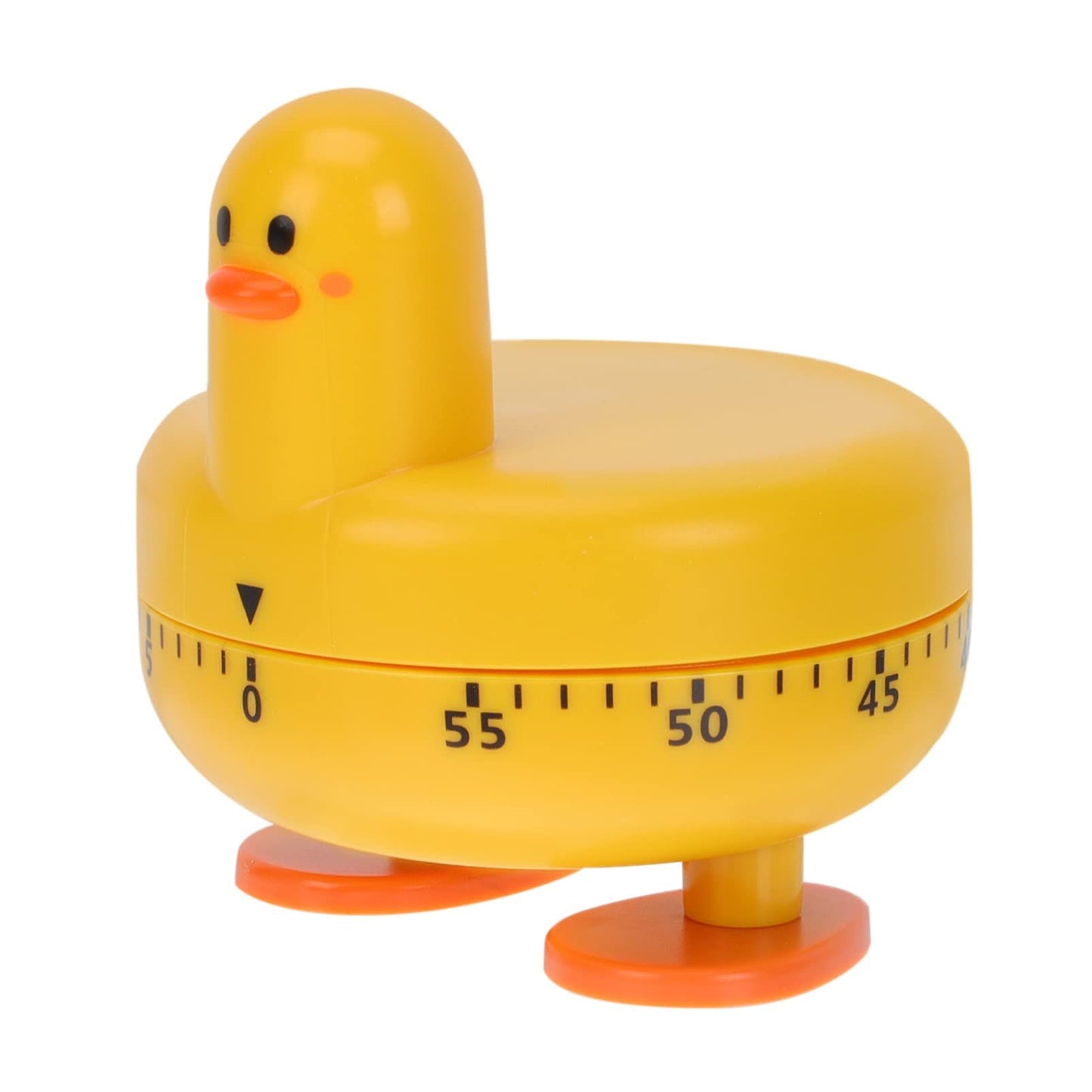 Cooking Timer Cute Duck Kitchen Timer 60 Minute Wind Up Mechanical Rotating Alarm for Kitchen Cooking Baking (yellow)