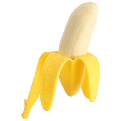 Peeled Banana Toys Wacky Plastic Funny Prank Banana Shaped Squeezing Toys Relief Toys for April Fools Day