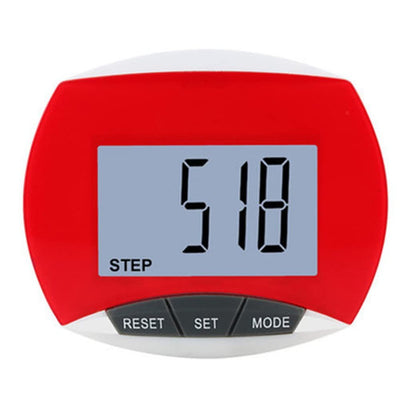 3D pedometer Step Counter 3D Walking Pedometer with Clip and Lanyard Accurate Step with Large Display -4pcsColor random
