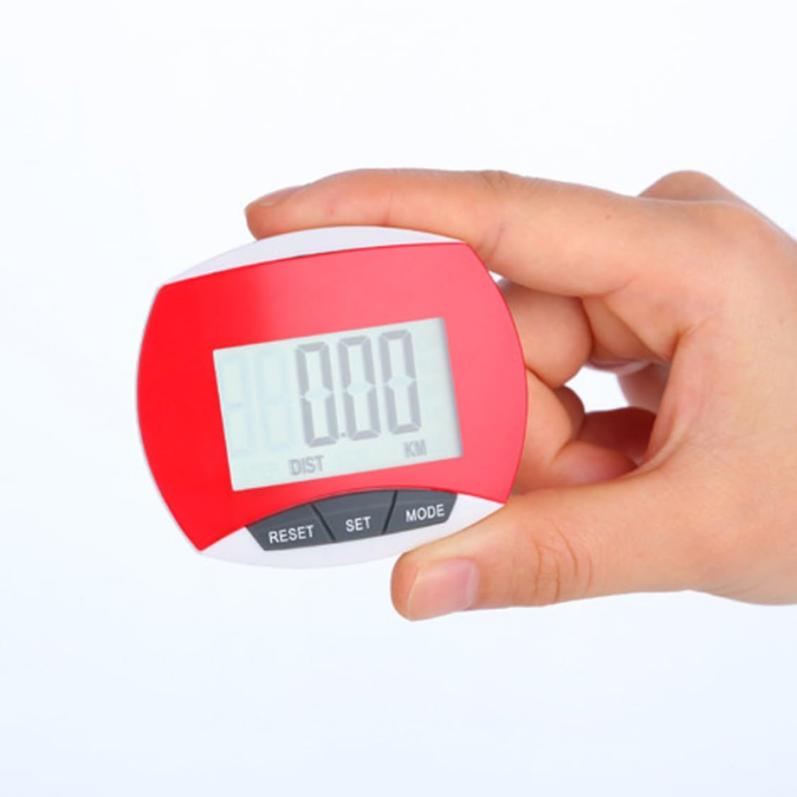 3D pedometer Step Counter 3D Walking Pedometer with Clip and Lanyard Accurate Step with Large Display -4pcsColor random