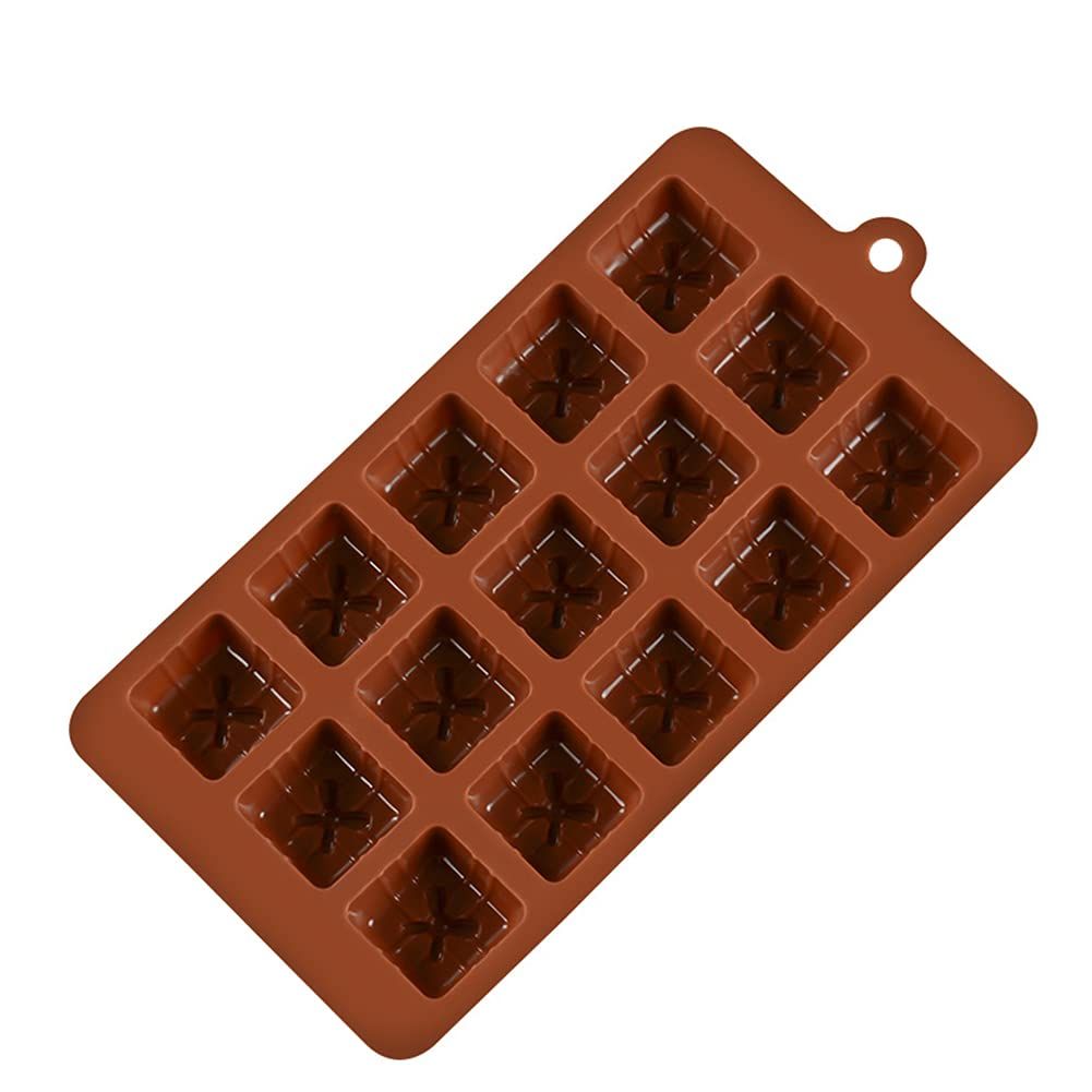 3D Silicone Chocolate Candy Molds Christmas Gift Box Present Cookies Mould Cake Decorating Bar Ice Cube Candy Baking Tray Mold