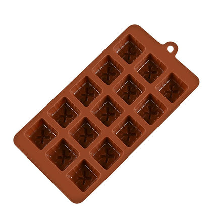 3D Silicone Chocolate Candy Molds Christmas Gift Box Present Cookies Mould Cake Decorating Bar Ice Cube Candy Baking Tray Mold