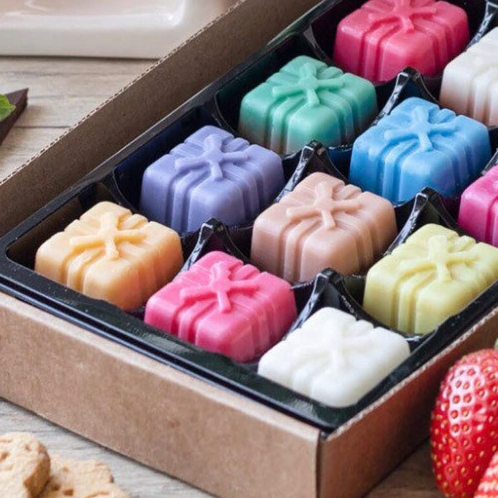3D Silicone Chocolate Candy Molds Christmas Gift Box Present Cookies Mould Cake Decorating Bar Ice Cube Candy Baking Tray Mold