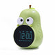 Alarm Clock for Kids: Cute Pear Design, Triple Alarms, 5 Ringtones- Premium Digital Wake Up Clock for Children's Bedrooms