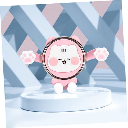Cute Phone Mount for Car, Pink Cat Air Vent Clip Cell Phone Holder for Car Compatible with 4-7 inch Smartphones, Car Accessories