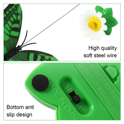 Flying Bird Butterfly Cat Toy, Indoor Interactive Toy Pet Exercise Toy Kittens Self Play Automatic Kitten Teaser Wand