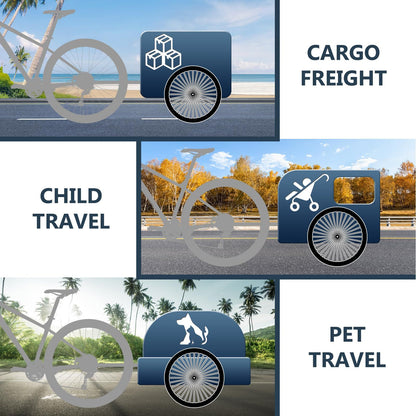 Bicycle trailer hooks, connectors, couplers, bicycle adapters, black adapter accessories provided for cargo and pet bicycle trailers
