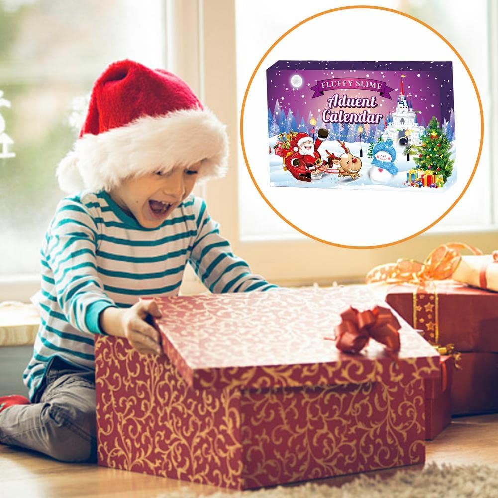 Wind up Timer with Alarm Bubble Glue Crystal Clay 24 Digital Advent Countdown Timer Kids School (Purple)