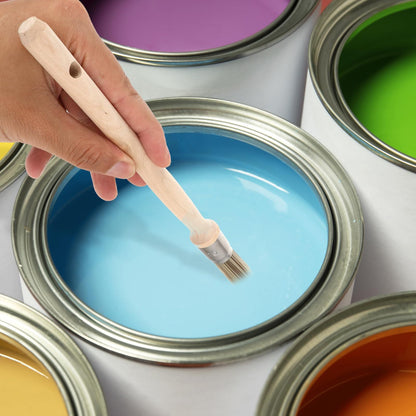 Small Paint Brush for Touch Ups,Walls Edge Painting Tool, Round Paint Brush House Wall Corners and Art Application