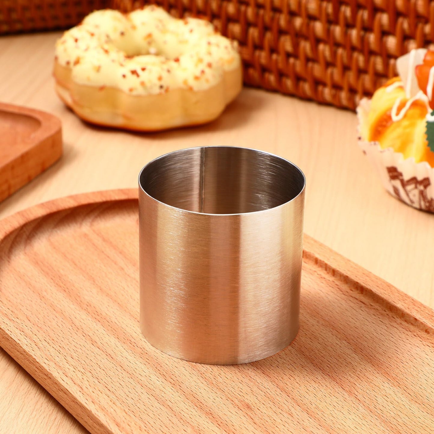 Cake Ring Stainless Steel Round Mousse Cake Ring Mold Dessert Mold Cooking Ring Tuna Pie Mold Pastry Ring