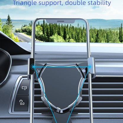 Car Phone Holder Mount, Air Vent Hands Free Clip Cradle Universal for Cellphone, Gravity Auto Lock and Thick Case Friendly