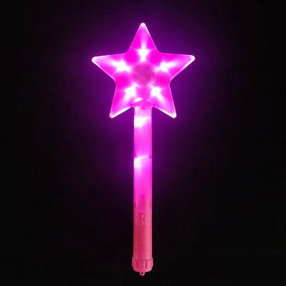 5 Pcs Star Fairy Wand Glow Stick Party Nativity Toy Toys DIY Fairy Wand Fairy Princess Wand Star Fairy Stick Light Glow Sticks