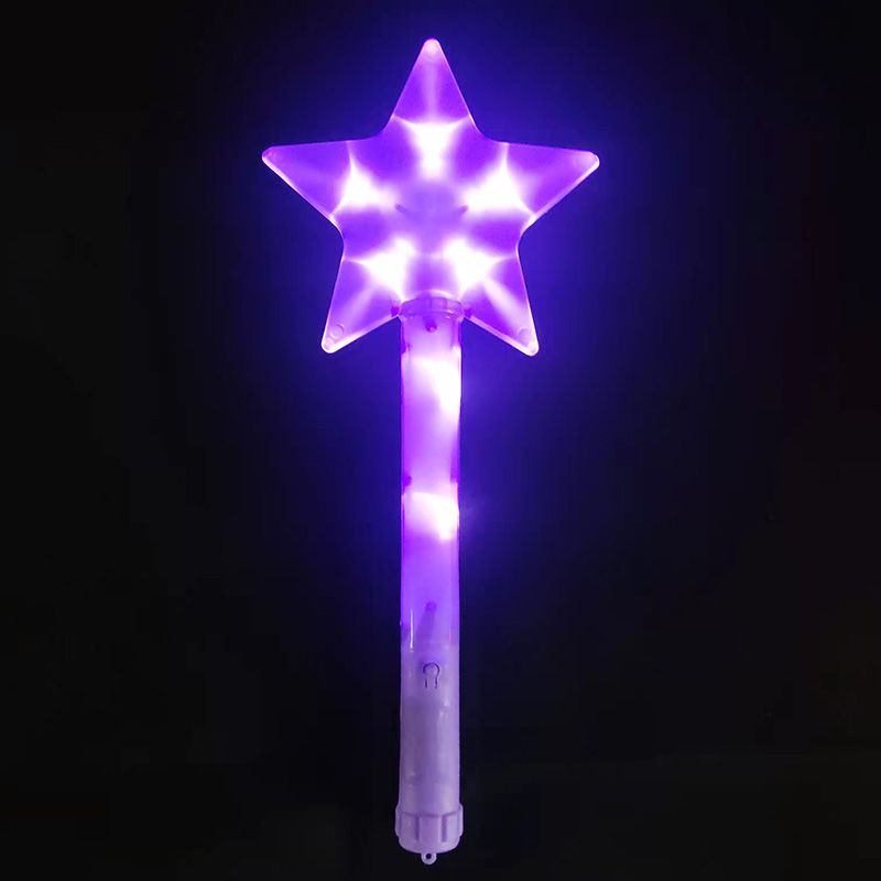 5 Pcs Star Fairy Wand Glow Stick Party Nativity Toy Toys DIY Fairy Wand Fairy Princess Wand Star Fairy Stick Light Glow Sticks