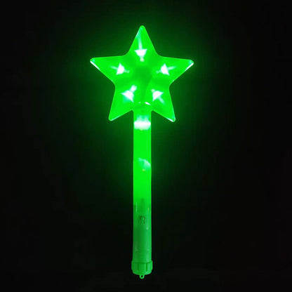 5 Pcs Star Fairy Wand Glow Stick Party Nativity Toy Toys DIY Fairy Wand Fairy Princess Wand Star Fairy Stick Light Glow Sticks