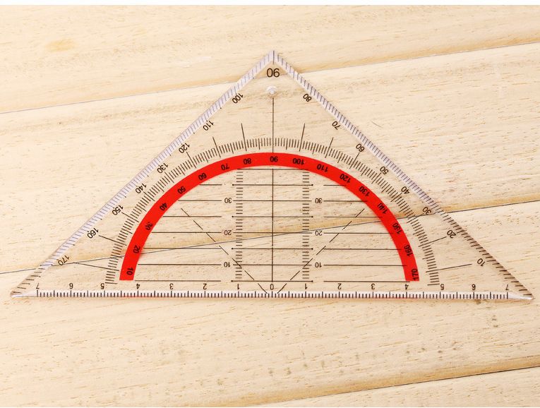 Colour Code Piece Geometry Set Square, Office School Geometry Set Square Drawing Drafting Triangle Geometry Set, Plastic