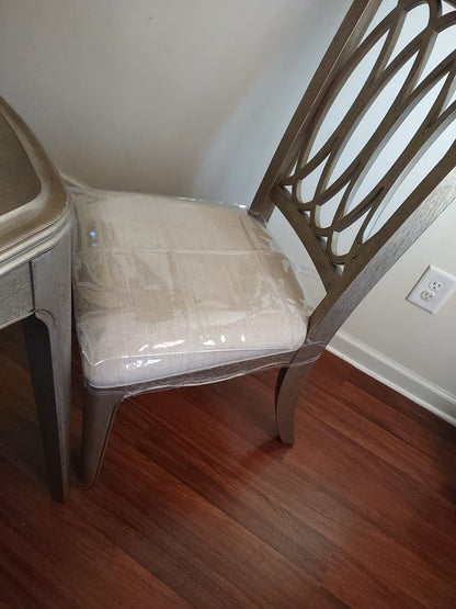 Houseables Plastic Chair Covers, Dining Chairs Fits Clear, Adjustable,Waterproof Protector, Vinyl Cover, Kids Seat Slipcover