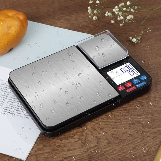 Dual Platform Digital Kitchen Scales, Food Scales with Two Precision, for Baking Cooking Coffee Jewelry, with Stainless Steel（195*140*27mm）