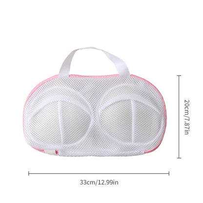 Bra Washing Bags for Laundry - 6 PCS, Lingerie Bag Underwear Brassiere Washing Bags with Zipper for Women Laundry Storage (thicken-Pink 6 pack，33*20cm)