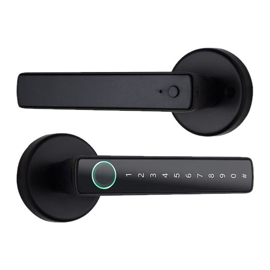 [New] Smart Lock Fingerprint Door Lock,Lock Smart Lock Keyless Entry Door Lock Reader,Home Bedroom Apartment(Black)