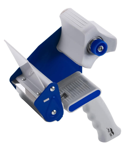 Heavy Duty Packaging Tape Dispenser, 2 Inch Tape Gun with Clear Tape, Packaging Tape Dispenser（blue）