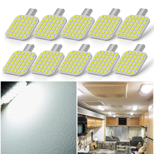 Super Bright T10 2835 36SMD LED Bulbs for 12V RV Ceiling Dome Light RV Interior Lighting Trailer Camper, (Pack of 20)
