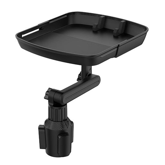 Larger Cup Holder Tray, Car Food Tray for Eating, Detachable 3 in 1 Car Cup Holder Expander and 360° Rotating Car Cup Holder Tray Table with Phone Holder, Road Trip Essentials